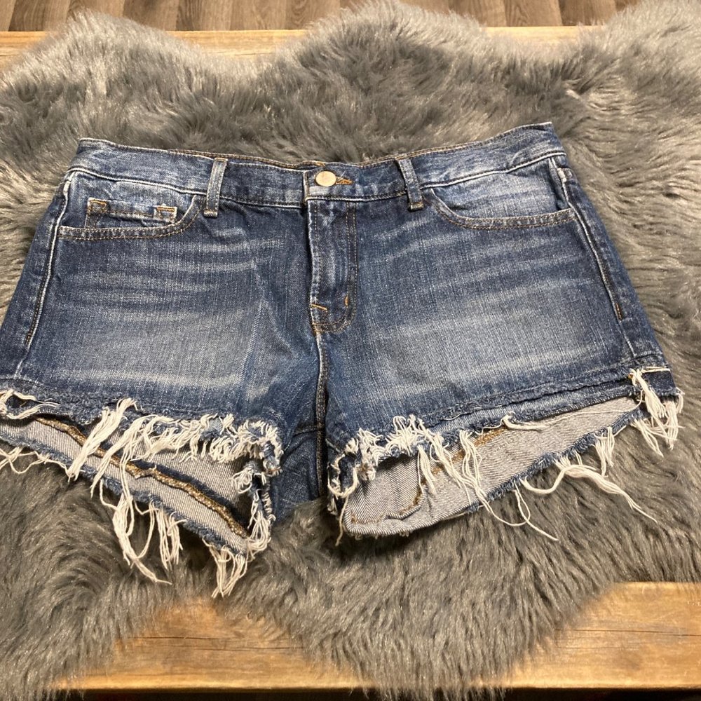 J brand sachi short granada raw hem jean shorts 26